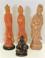 Four Oriental Figurines
