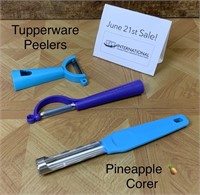 Tupperware Peelers / Pineapple Corer