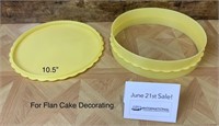 Tupperware Flan Cake Decorating Form
