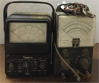 Two Vintage Volt Multimeters
