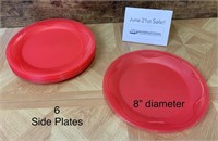 6 Tupperware Side Plates