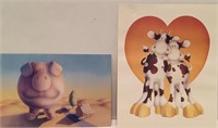 Two Vintage Prints by S Moskowitz