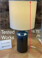 15.75" Ceramic Base Table Lamp