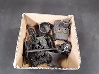 Cast Iron Mini Stove w/ Pots & Pans & Trivet