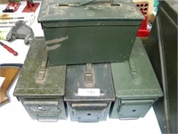 4 steel ammo boxes