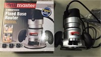 Drillmaster fixed base router, works