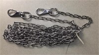 15' stainless steel light duty chain with clasps