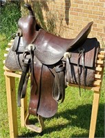 Fancy Western Tooled Leather Saddle