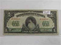 TRAY: 1917 DOMINION OF CANADA BANK NOTE