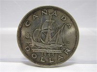 1949 CDN SILVER DOLLAR COIN