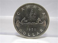 1950 CDN SILVER DOLLAR COIN