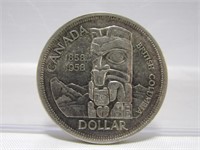 1958 CDN SILVER DOLLAR COIN