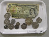 TRAY:  ASS'T CANADIAN CURRENCY