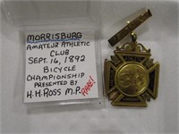 1892 MORRISBURG AMATEUR ATHLETIC CLUB PIN
