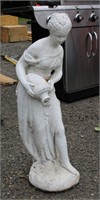 Concrete Figural Lady Fountain Top