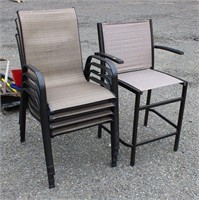 (5) Aluminum Patio Chairs