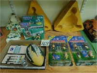 Assorted Green Bay Packers Items - Darts, Figures,