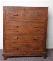 Solid wood 5 drawer chest 37.75 X 20.75 X 47.25"