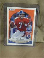 1990 Fleer John Elway Football Card