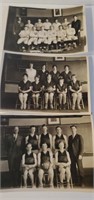(3) 1920's Basketball Original Photos