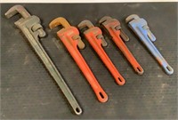 (5) Ridgid Pipe Wrenches