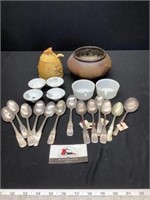 Souvenir Spoons & Misc Glassware