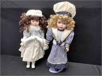 Victorian Garden Porcelian Dolls