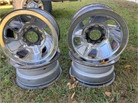 4 Ford 5 hole chrome rims