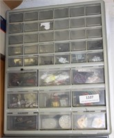 39 Drawer Cabinet 15 x18 Full of Electrical Parts*