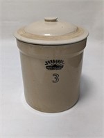 Vintage Sunburst 3 Ceramic Pot