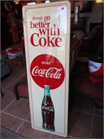 Painted Metal Coca Cola Sign