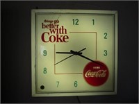 1960s Lighted Coca Cola Clock