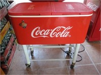 Coca Cola Ice Chest on Wheels