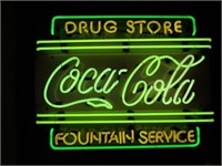 Coca Cola Drug Store Neon Sign