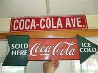 Lot (2) Coca Cola Signs