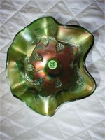 Carnival Glass - 6" x 7" Stemmed Candy Dish