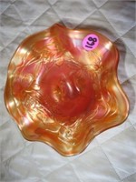 Carnival Glass - 6" x 5" Stemmed Dish