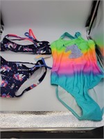 2 New Kids bathing suits, size L