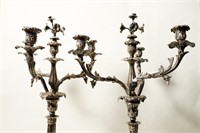 FOUR BRANCH CANDLEABRAS