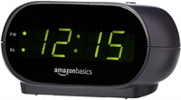 Basics Small Digital Alarm Clock with Nightlight
