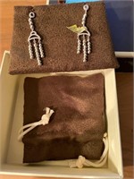 .925 Silver & Diamond Earrings - New