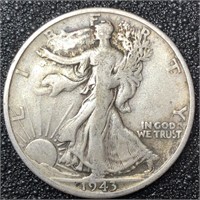 1943 S Walking Liberty Silver Half Dollar