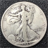 1943 D Walking Liberty Silver Half Dollar