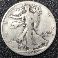 1943 D Walking Liberty Silver Half Dollar
