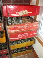 Lot (5) Coca Cola Bottle & Crates