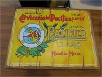 Pacifico Wood Beer Sign