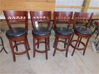 Set of 4 Swivel Bar Chairs