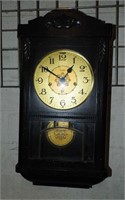 Linden Westminster Wall Clock w/Key 12 1/2" x 24"