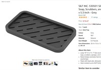 S&T INC. 530501 Silicone Sink Tray for Soap, Scrub