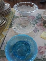 Opalescent basket weave platter